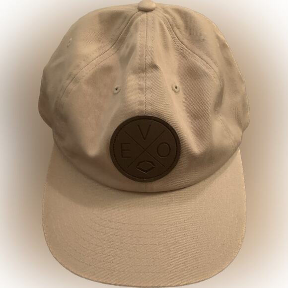 EVOSHIELD Adjustable Tan Cap Brown EVO Emblem Outdoors 100% Cotton One Size - Picture 1 of 11